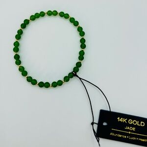 Green Jade Beaded Bracelet